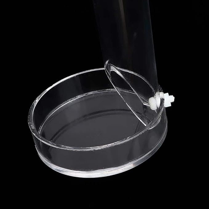 Acrylic Shrimp Feeder Tube, Ornamental Aquarium Feeding Tube Fish Food Container Set with Sucker Hook Fish Accessories(20cm)