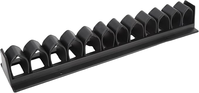 Horse Whip Crop Holder Rack, 12.2in Wall Mounted Whip and Crop Holder for Horses, Holds Up to 12, Stables Storage Organizer