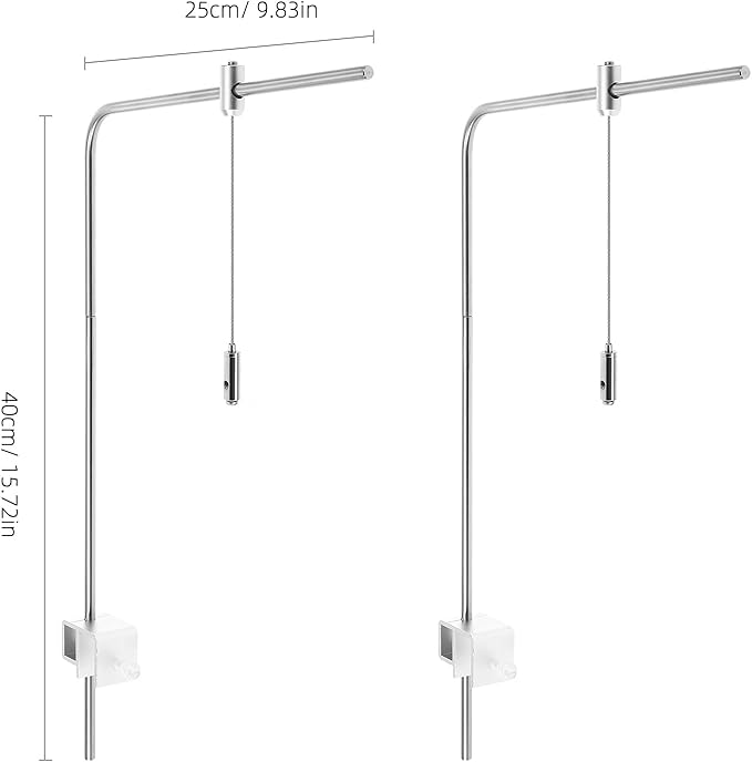 iplusmile Fish Tank Light Stand Kit, Aquarium Lighting Holder, Fish Tank Accessory, Adjustable Fish Tank Light Rack, for Aquatic High LED Light Lamp Light Hanging Bracket Rimless Tank