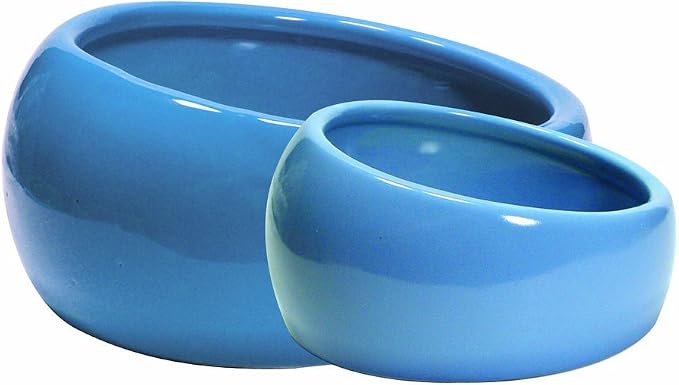Living World Ergonomic Food Dish, for Small Animals, Blue, Small, 4.22oz, 61682A1