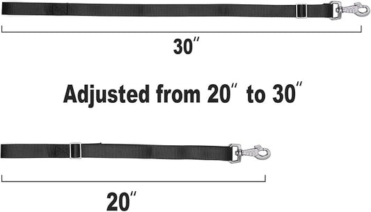 Rosemarie Horse Bucket Strap Hangers,Horse Suppliers Adjustable Nylon Straps up to 700 lbs for Hay Nets, Water Buckets,Barn Hanging-Pratical and Easy Use (2 Pack) (Black)