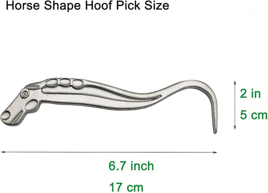 Horse Hoof Pick with Ergonomic Grip for Cleaning & Grooming, Metal Hoof Horseshoe Pick Scraper Cleaner Tool for Horses, Farrier Hoof Pick for Cleaning Hooves