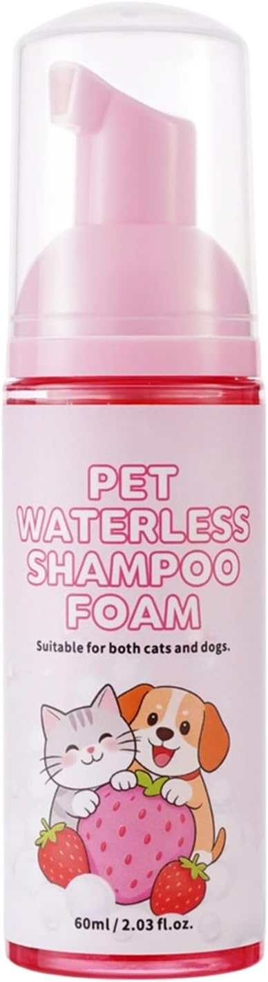 Rabbit Shampoo Mousse, 3.6x10cm Waterless Cleaning Foam, Small Pet Washing Solution for Grooming, Hygiene, Furs, Maintenance, Rabbits, Guinea Pigs