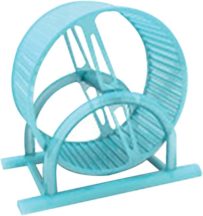 Hamster Wheel,Small Animal Exercise Wheel, Pet Comfort Treadmill Running Wheels, Silent Spinner Large and Easy Attach to Wire Cage for Syrian/Dwarf Gerbils Mice(Blue)