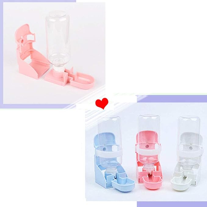 17oz Rabbit Water Bottle, Guinea Pig Water Bottle, Hanging Automatic Small Animal Bowl for Bunny Chinchilla Hedgehog Ferret Hamster