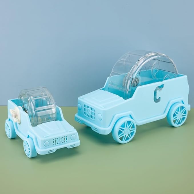 Hamster Running Wheel Car Shape Running Wheel Hamster Exercise Plastic Running Wheel (White,L)