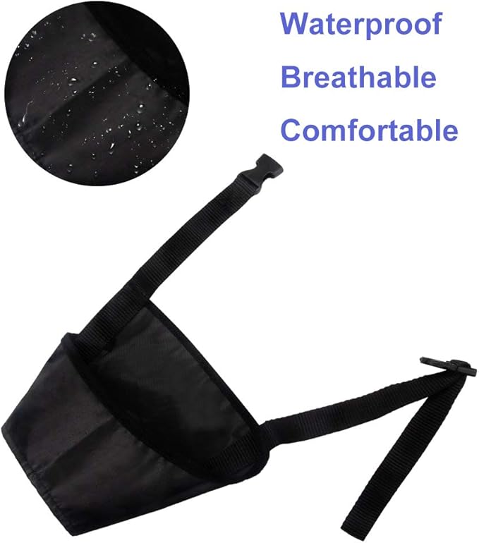 Coppthinktu Dog Muzzle Suit - 7PCS Adjustable Muzzles for Small to Large Dogs, Soft Comfortable Mouth Cover for Long Snout, Controls Biting, Barking & Chewing