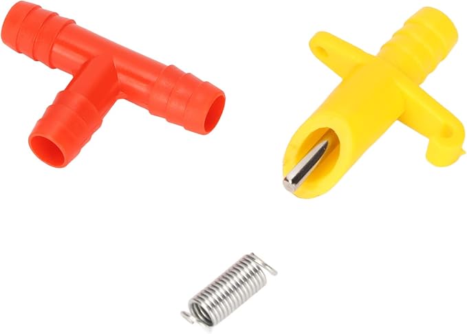 Yosoo Rabbit Nipple Drinker, 100pcs Rodent Automatic Waterer with Stainless Steel Nipple 3 Way Tee Design for Feeding Guinea Pigs Rabbits Ferrets