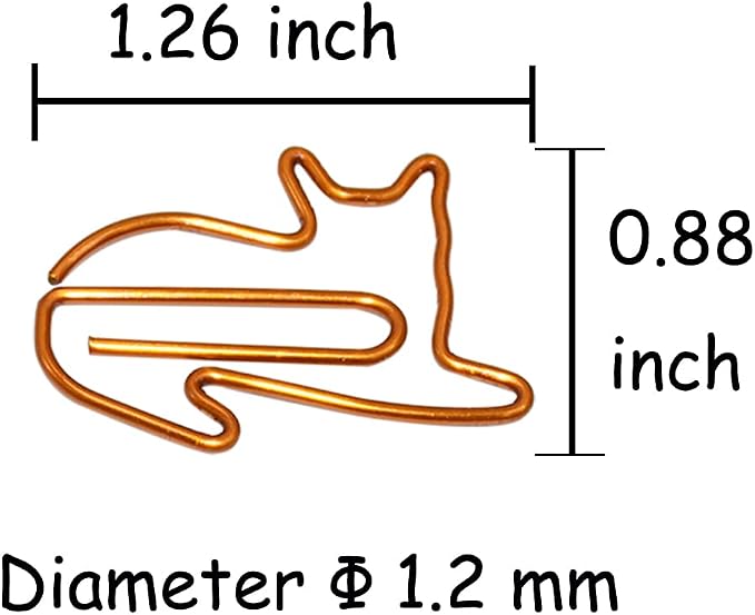 Cat Paper Clips Small Office Supplies Gifts for Cat Lover Coworkers, Cute Desk Accessories Gifts Idea