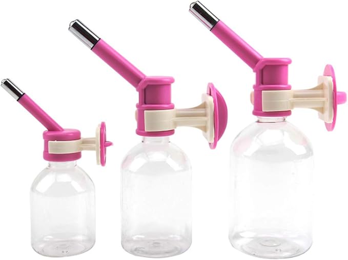 S-Lifeeling Crate Water Bottle Dog Cat Water Dispenser Pet Hamster Water Container Random Color Mice Fountain (M)