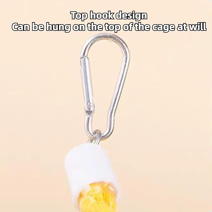 Sugar Glider Toys, Sugar Glider Climbing Ropes, Hanging Toys Cage Accessories, Enrichment Toys, Soft Touch Small Pet Swing Toys for Rats, Birds (Yellow)