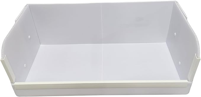 Hayzee Solid - Guinea Pig Litter Box - Hay Holder - Made of Corrugated Plastic - Waterproof - Comes with Chew Protector - Made for C&C Cages (White, Large (26.25" L x 13.25" W x 10.25" H))
