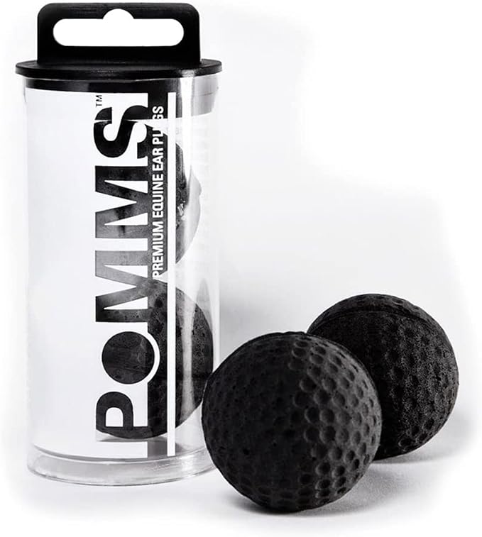 Intrepid International Pomms - Horse Ear Plugs 14hh and Taller Black (9508000000)