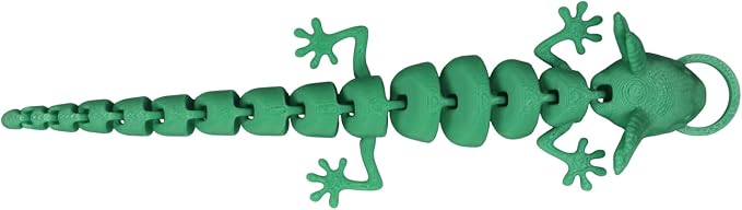 Pineapple Lizard Cat Wand Attachment, Cat Toy Refill for Interactive Wand Teasers, Indoor Kitten and Cat Toys 3D Printed (Green)