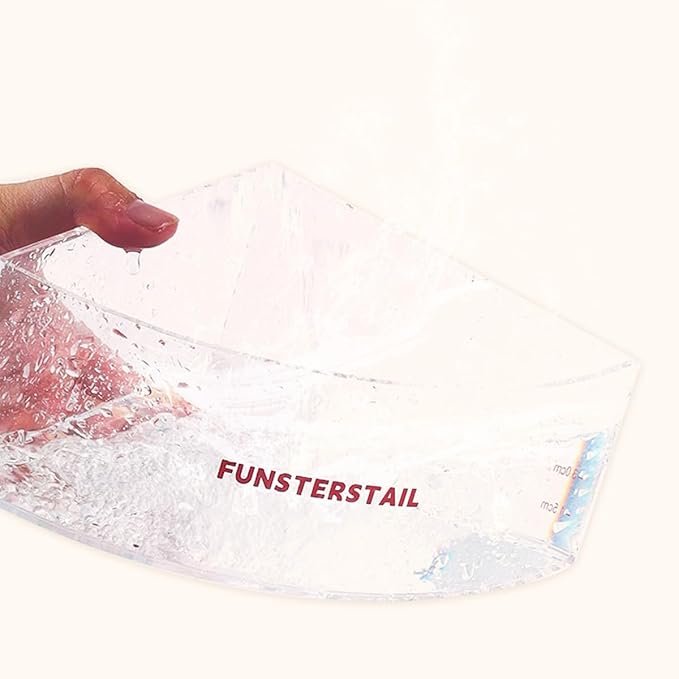 Hamster Sand Bath Container for Small Pets (Fan-Shaped)