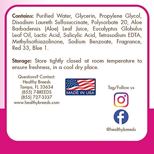 Healthy Breeds American English Coonhound Ear Cleaning Wipes with Aloe & Eucalyptus for Dogs 100 Count