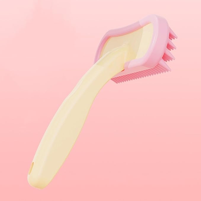 Pet Grooming Comb, Silicone Remover Brush, Soft Shedding Hair Cleaner Tool For Cat Rabbit Hamster Small Animal Massage Bath Cleaning Grooming Care Home Indoor Use Accessory