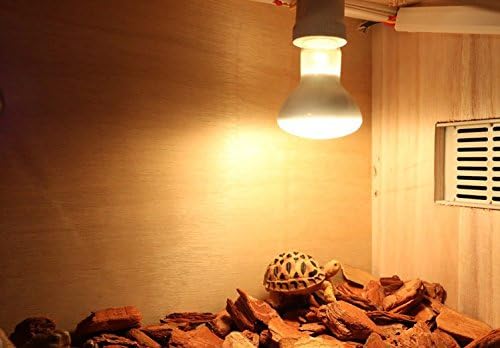 2-Pack 110V 75W Pet Heating Lamp,Basking Heat Spot Lamp, Reptile Heat Bulb for Turtle Aquarium Aquatic Reptile Lizard Heat Lighting E26/E27,White,2 Pcs
