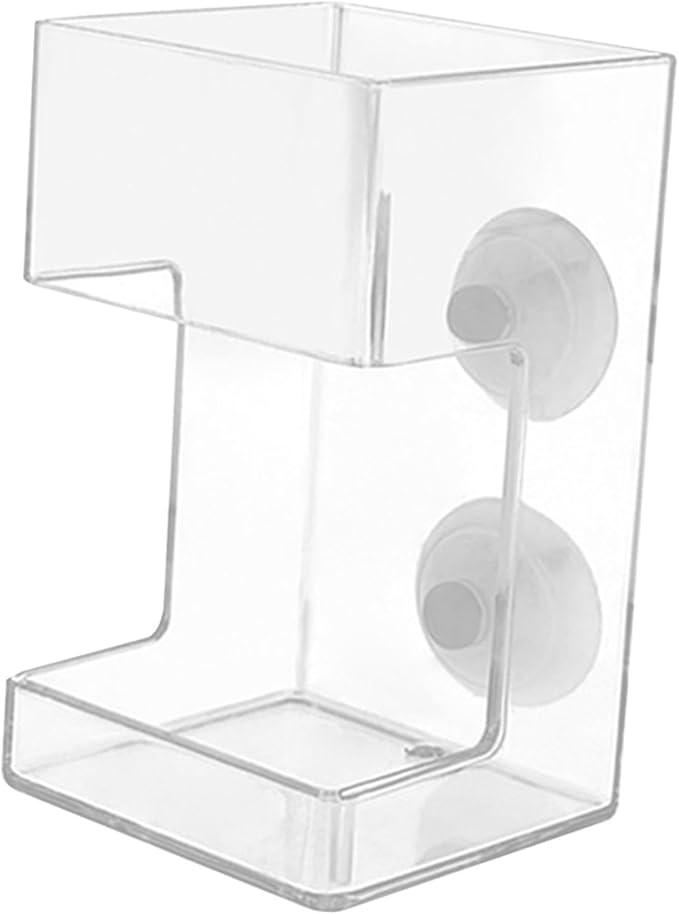Fish Feeder Acrylic Worm Feeder Artemia Clear Floating Fish Tank Dish Tray Shrimp Feeder Dwarf Shrimp Golden Fish Betta Fish, Cuboid