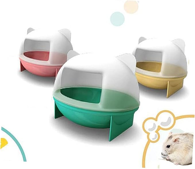 UPKOCH Pet Hamster Small Animal Bathroom House Cat Ears -Friendly Material Easy to Clean for Guinea Pig Critter Keeper Random Color