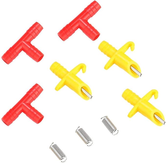 20Pcs Rabbit Water Feeder Automatic Rabbit Drinker Nipple Drinking Water Tool Cage Accessories for Small Animals Guinea Pig Ferret Farm Animal SuppliesPoultry Fountains & Waterers