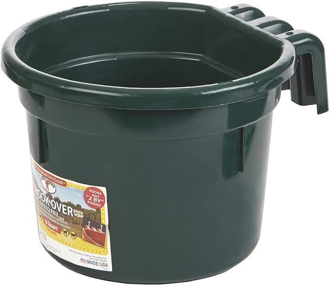 Duraflex 8 Quart Hook Over Feed Pail