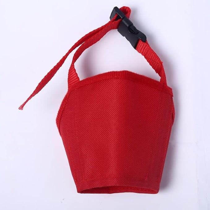 Dog Muzzles Suit - 7PCS Dog Muzzles Adjustable Quick Fit pet Muzzle Prevent from Biting Barking and Chewing for Small Medium Large Dogs (Red #)