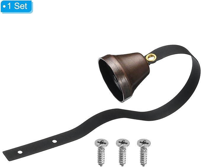 PATIKIL Dog Doorbell, Fixed Metal Dog Bells for Training Dogs to Ring to go Outside, Wall Mounted Dog Door Bell Traditional Doorbell Shop Doorbell