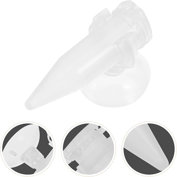 5pcs Plastic Shrimp Feeder Tube with Suction Cup Mini Aquarium Feeder for Fish Tank Automatic Feeding Small Shrimp Hatchery Accessories