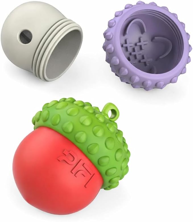 PiFi Interactive Dog Toys for Small Dogs, Treat Dispensing Dog Toy for Wet, Dry & Frozen Treats, Slow Feeder & BPA-Free Enrichment Toy, Twist-Apart Easy-Clean Design