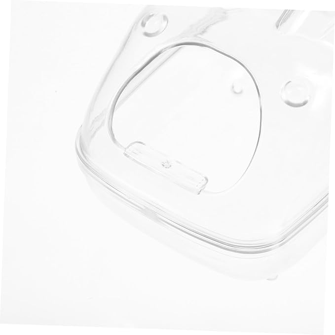 Hamster Sand Bath Container Easy to Clean Transparent Bathhouse for Small Animals Multi-Purpose Gerbil Shower Box and Litter Box for Dwarf Hamsters and Guinea Pigs