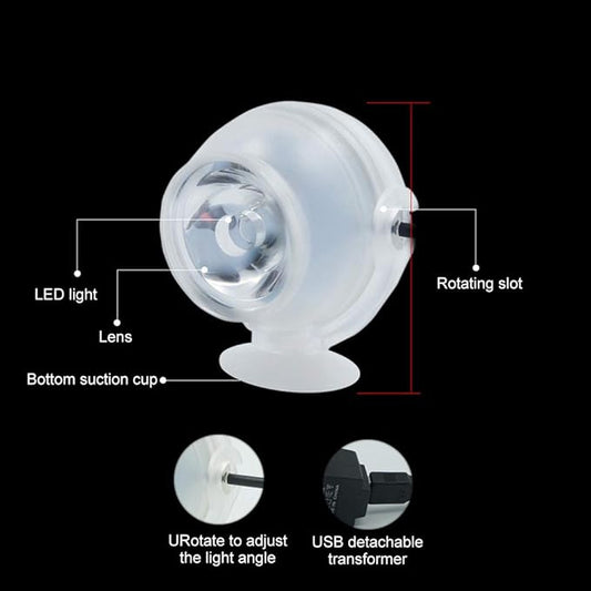 GLOGLOW LED Aquarium Light for 12-18 Inch Planted Tank, Full Spectrum Fish Tank Light with 24/7 Mode, Sunrise-Daylight-Cycle, Adjustable Timer & Brightness, IP68 Extendable Brackets