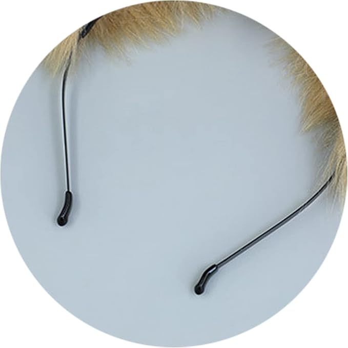 Faylay Women Dog Ear Headband Furry Animal Ear Hair Accessories