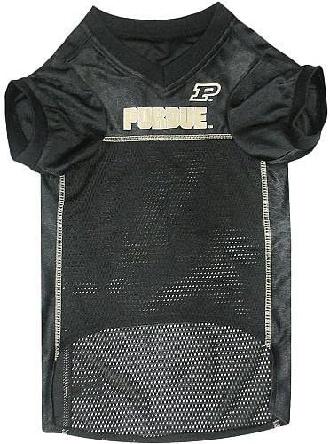 Pets First NCAA College Purdue Boilermakers Mesh Jersey for DOGS & CATS, Large. Licensed Dog Jersey with your Favorite Football/Basketball College Team