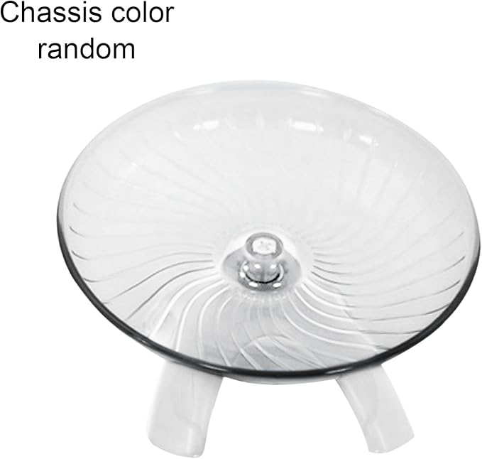 Silent Hamster Wheel,Small Pets Exercise Wheel Hermit Crab Spinner Exercise Running Wheels for Gerbil Ferret Chinchilla and Dwarf Hamster(5.12 inch,Color:White)