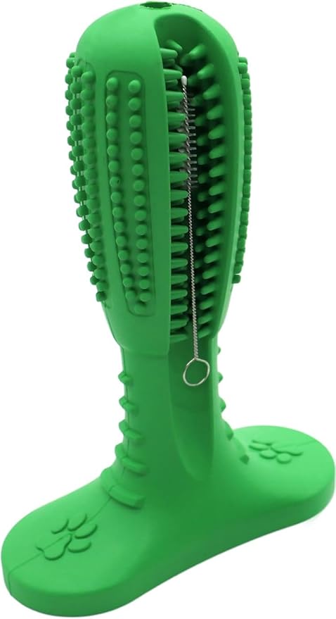 Dental and Treat Chew Sticks – Fresh Breath & Plaque Control – Peanut Butter Chew Toy - for Dogs, Pigs, Rabbits, or Other Pets - (Green)