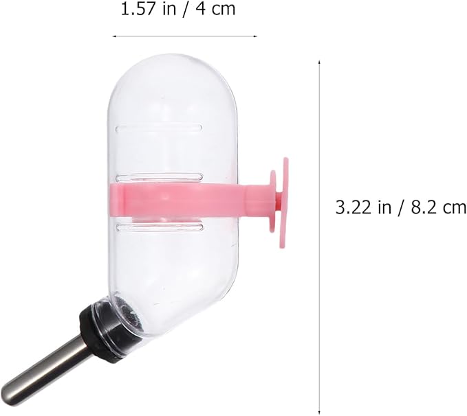 balacoo Automatic Water Feeder for Small Pets - Leak-Proof Hamster Drinking Fountain and Water Bottle 2.8Oz Portable Dispenser for Rabbits Gerbils Chinchillas