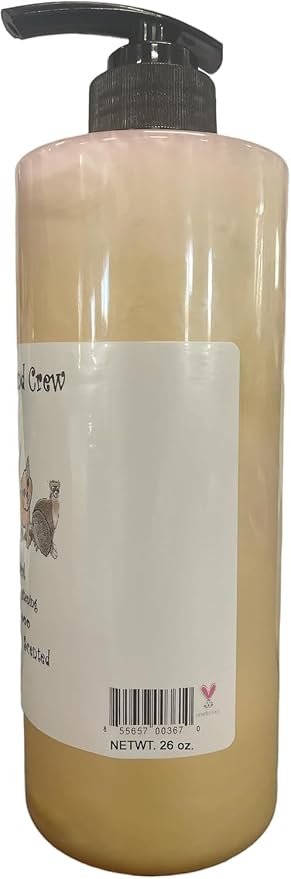 Piggy Poo and Crew Brightening Pet Shampoo and Coconut Oil Bundle, Oatmeal Cherry Scent, Gentle pH-Balanced, No Bleach, Peroxide or Alcohol for Pigs and Small Animals