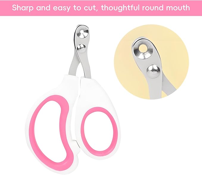 Stainless Steel pet Nail Clippers in Rose red, 1 piece per Sale