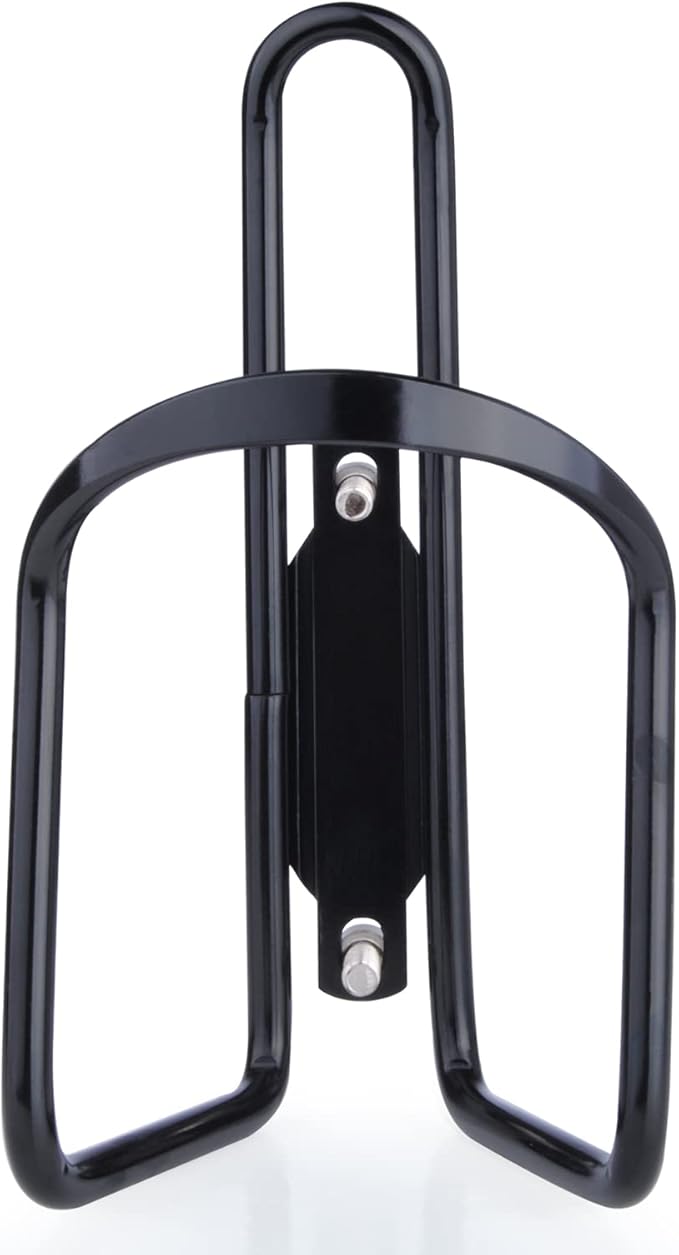 FiveBox Bike Biking Water Bottle Cage, 2Pack Cycling Bicycle Water Bottle Cage Holder Bracket for Mountain Bike MTB Road Bike, Bike Accessories, Made of Lightweight Aluminum Alloy (Black)