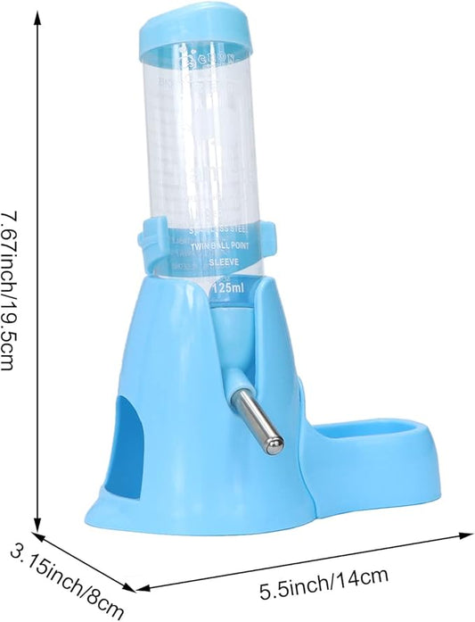 Litewoo 3 in 1 Hamster Water Bottle Small Animal Water Bottle with Food Container Base Hut Hanging Pet Automatic Feeding Drinking Dispenser for Dwarf Hamster Rats Mouse Gerbil Mice