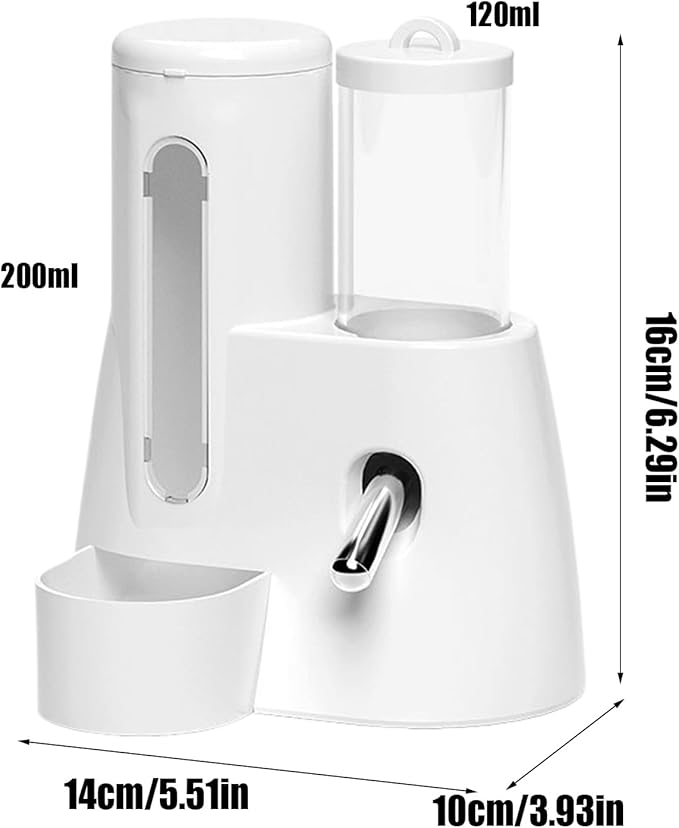 Guinea Pig Water Bottle Hamster Bottle with Stand Automatic Feeder and No Drip Water Dispenser Large Capacity Leakproof Automatic Feeder Cage Accessories for Small Animals