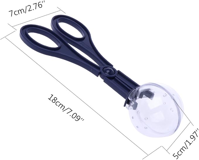 Reptile Feeding and Cleaning Tool, Amphibian Terrarium Spider Cricket Feeding Clamp Litter Clamp