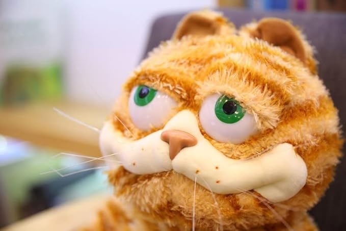 11.8 Inch Ugly Cat Plush Cute Cat Plush Toy-Deeply Loved by Kid Yellow Fat Cat, Lazy Yellow Fat Cat Plush Toy, Derived from Kid Favorite Cartoon animations