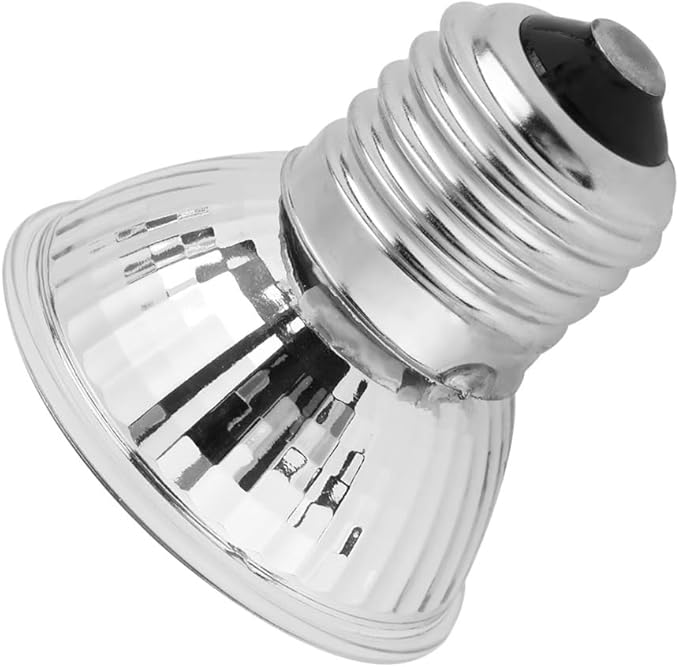 25W 220-240V Aquarium Heat Lamp Metal Housing Safe Design Reptile Heating Light for Lizards Turtles(50W)
