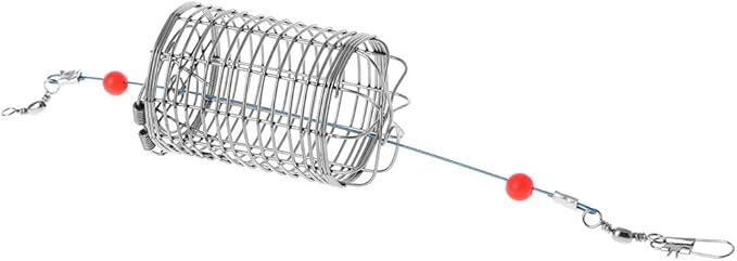 Aquarium Feeding Bowl with Hook Shrimp Feeding Dish Stainless Steel Cage Basket for Small Fish Shrimp Benthic Animal