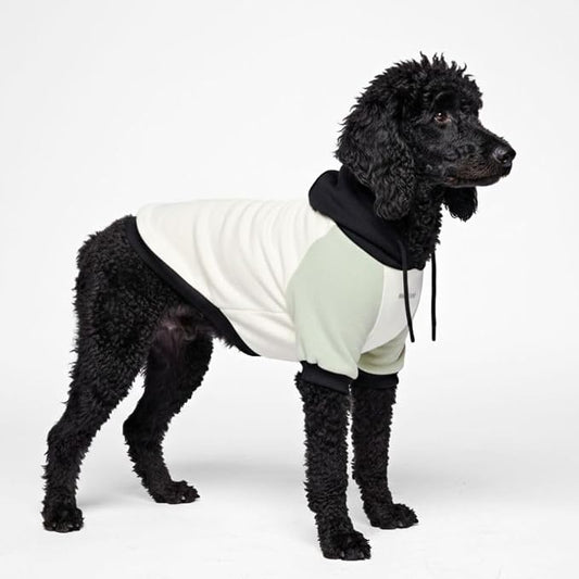 Spark Paws Dog Hoodie – Premium Dog Sweater for Small, Medium, and Large Dogs | Warm Outfits for French Bulldogs, Pitbull, Puppy, Winter Jacket Alternative - Olive Cream - 3XL
