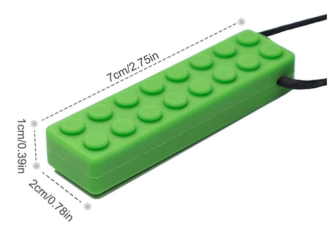Sensory Chew Necklaces, 5 Pack Bundle Colorful Chew Necklaces for Sensory Kids, Perfectly Textured Silicone Chew Toys for ADHD, Autism, Biting, Needs, Oral Motor, BPA Free