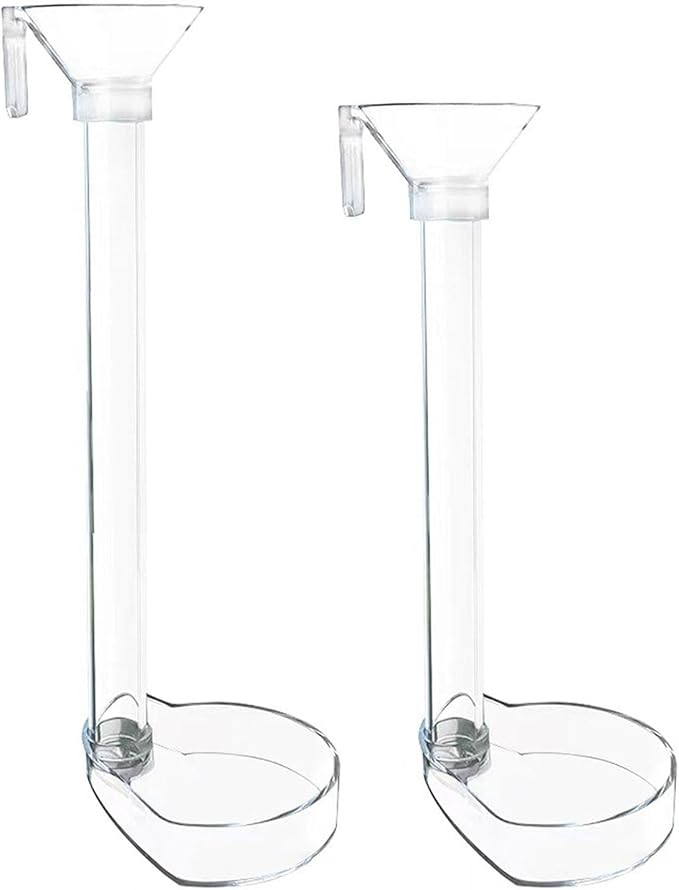 1 Set Aquarium Acrylic Feeding Tube Bowl Aquarium Shrimp Fishtank Acrylic Feeding Tools Anti-Drift Feeding Feeder, 22cm