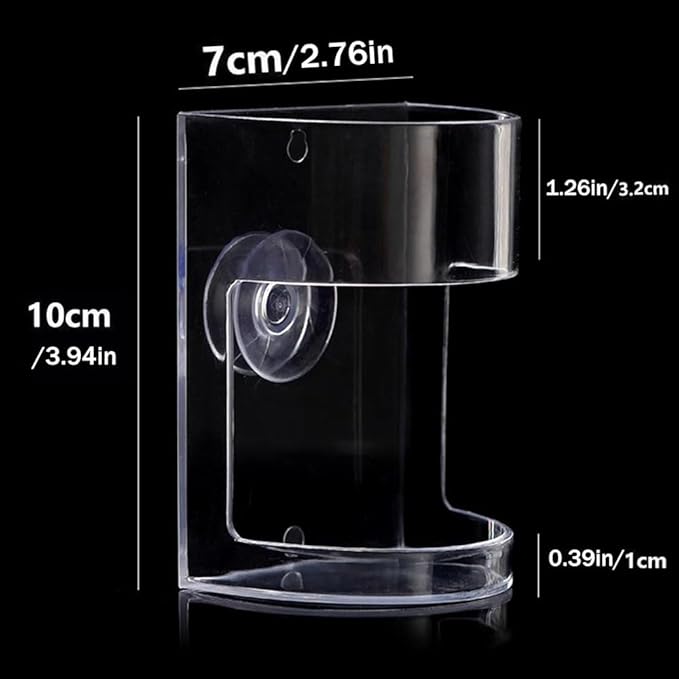 Fish Feeder Oval Back Flat Automatic Feeders Reduced Filter Clogging Tank Suitable for All Kinds of Food Tank Accessories